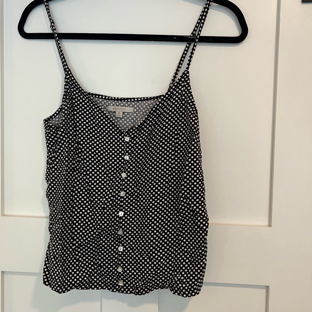 Polka Dot Black and White Women's Top
